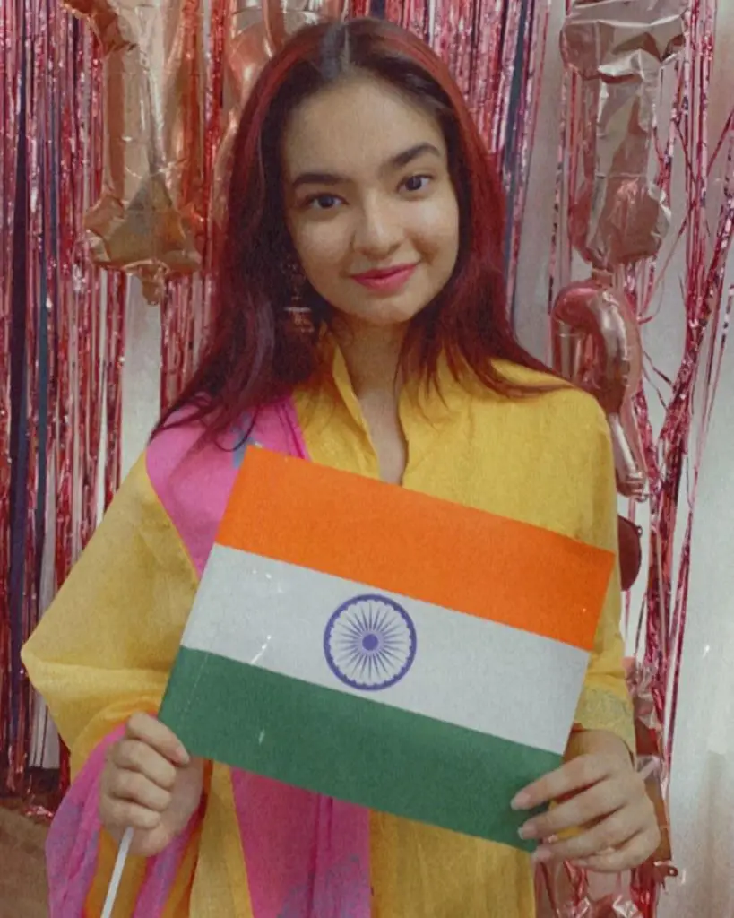Anushka Sen images, Anushka Sen republic day, Anushka Sen Independence day, Anushka Sen