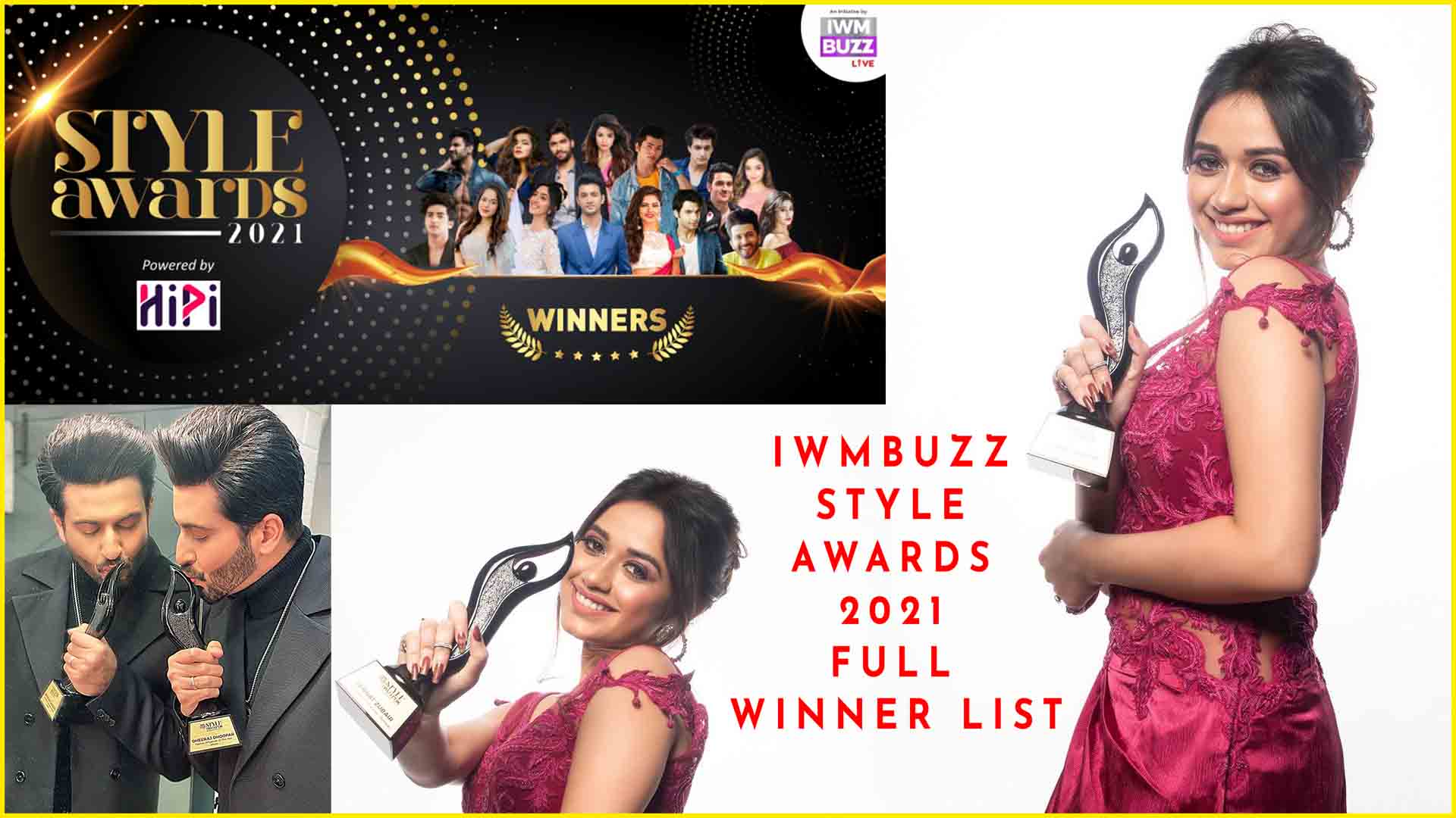 iwm awards 2021, iwm awards winner list, iwm awards jannat zubair, jannat zubair award pic 2021