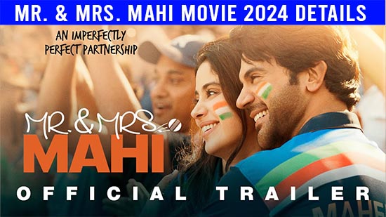 Mr. & Mrs. Mahi, Mr. & Mrs. Mahi cast, Mr. & Mrs. Mahi actress, Mr. & Mrs. Mahi trailer, Mr. & Mrs. Mahi release date,